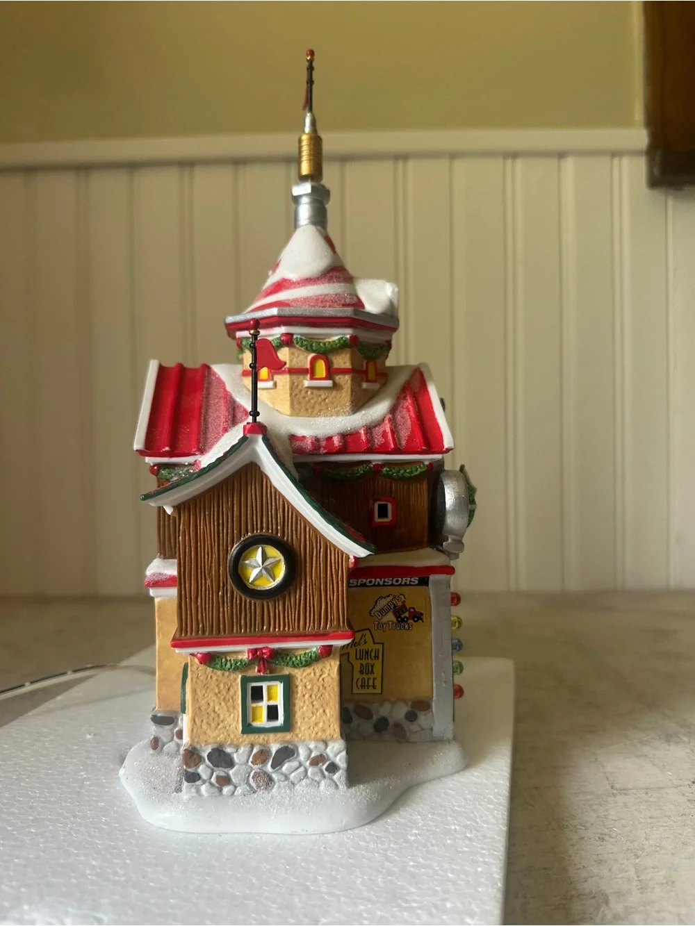 Department 56 Disney Cars North Pole Rally Center North Pole Series Lighted 2011